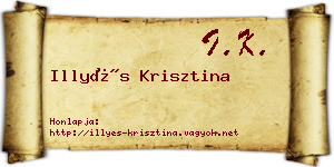 Illyés Krisztina névjegykártya